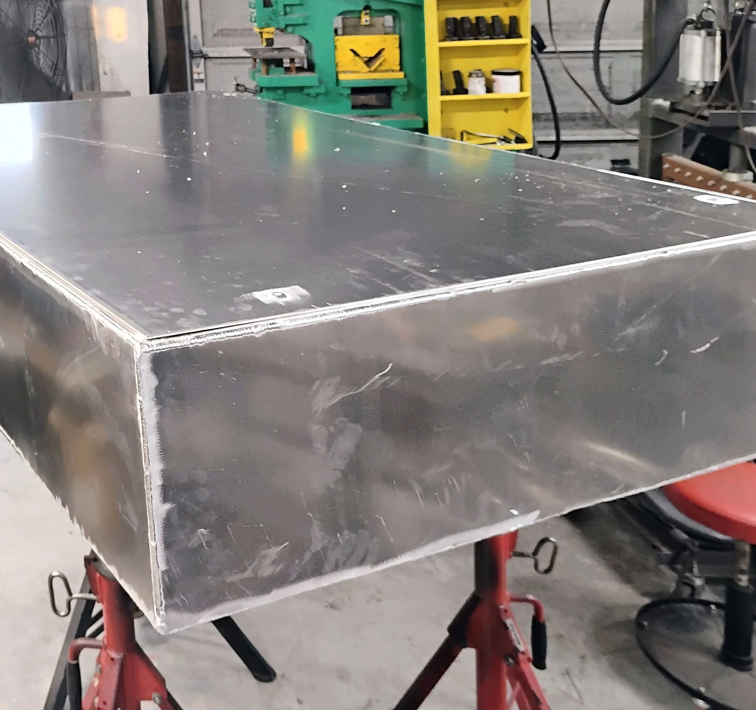 Custom aluminum storage box fabrication