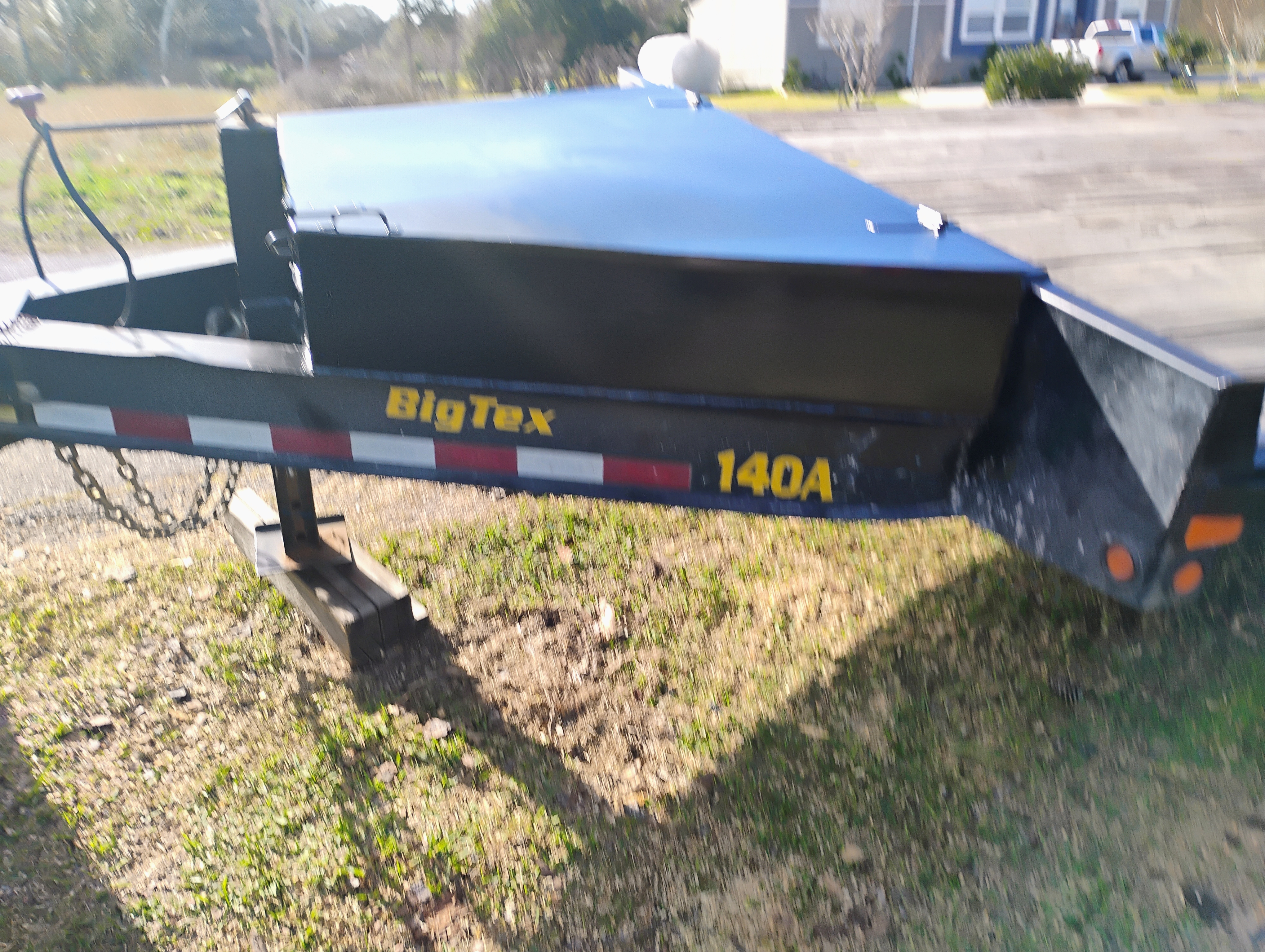 Finished trailer toolbox fabrication front view