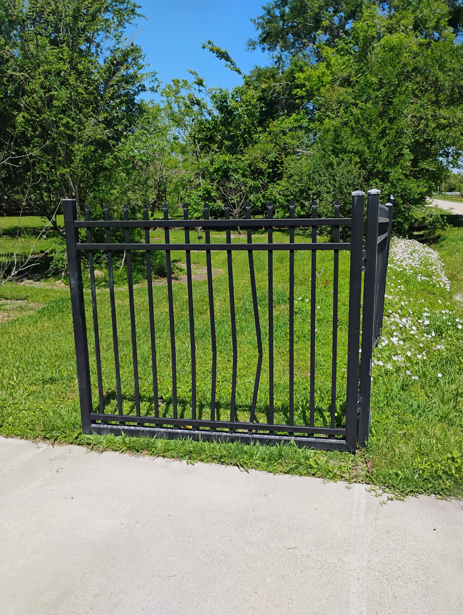 Fence panel repair work