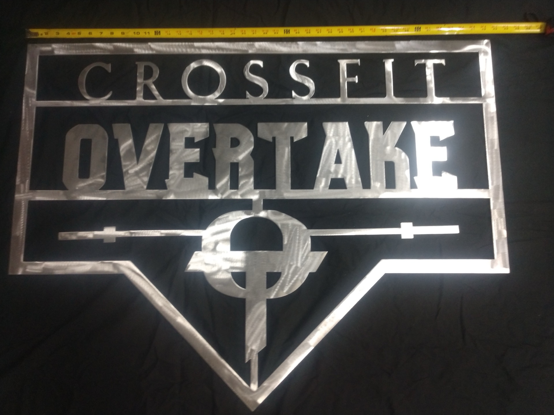 CrossFit Overtake gym sign