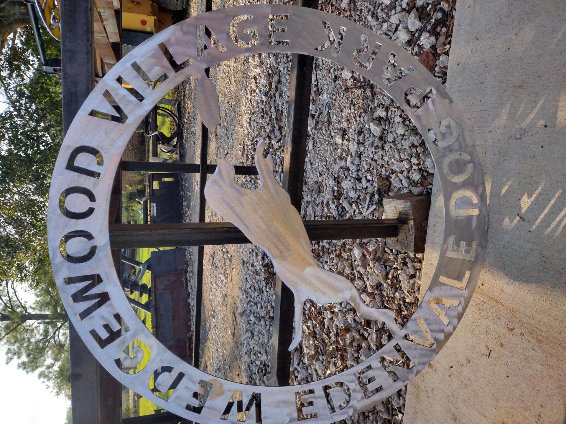 Wood Village Edenvale dog park sign