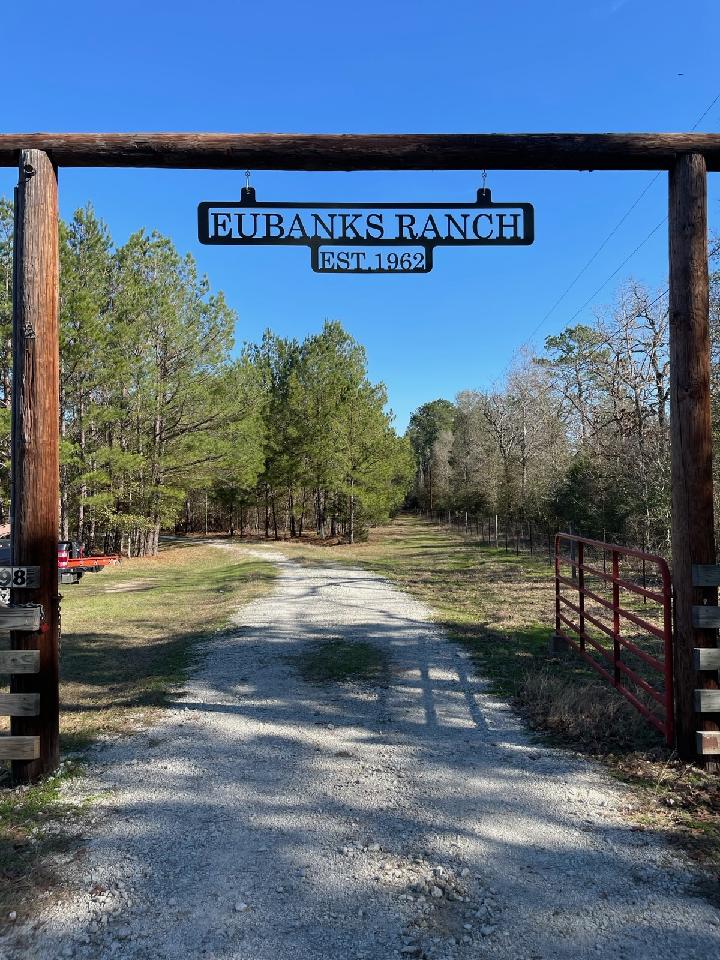 Eubanks ranch entry sign