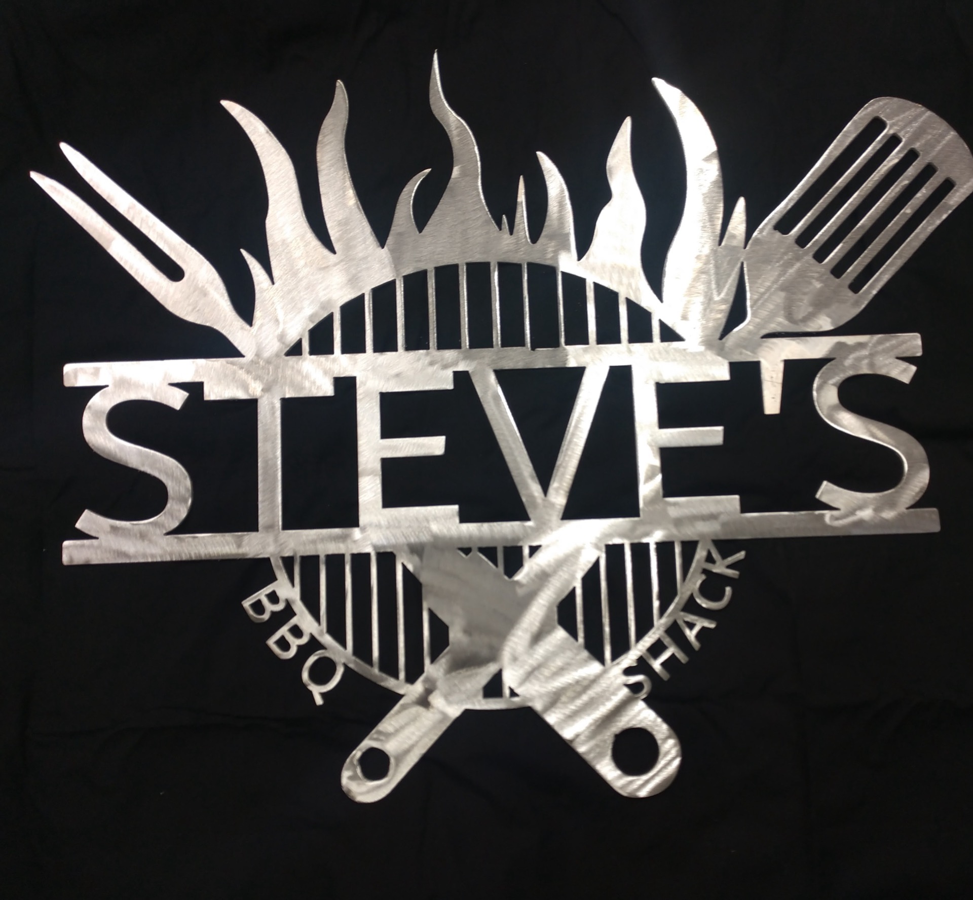 Steve's Shack BBQ sign
