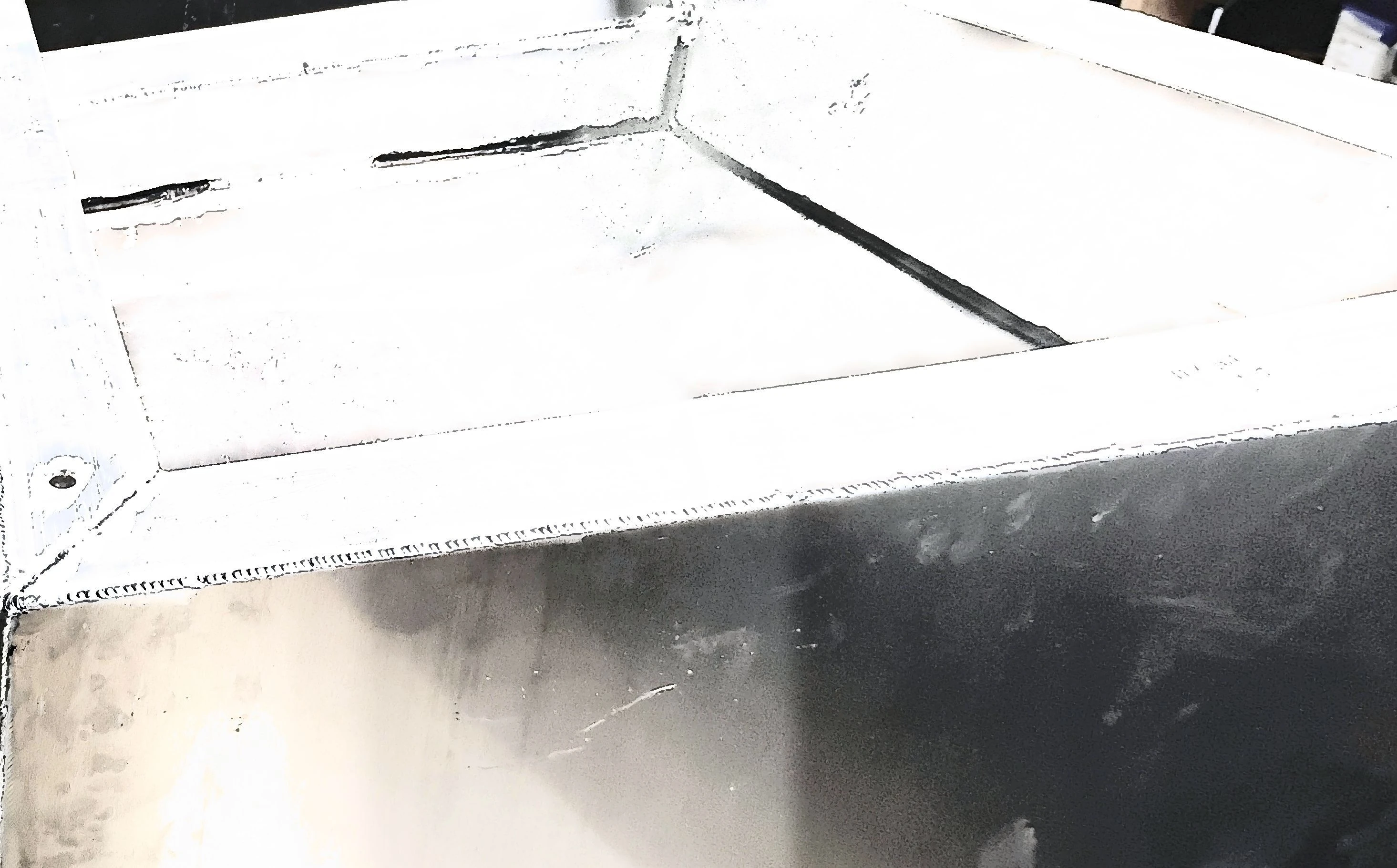 Custom metal smoker cook box detail
