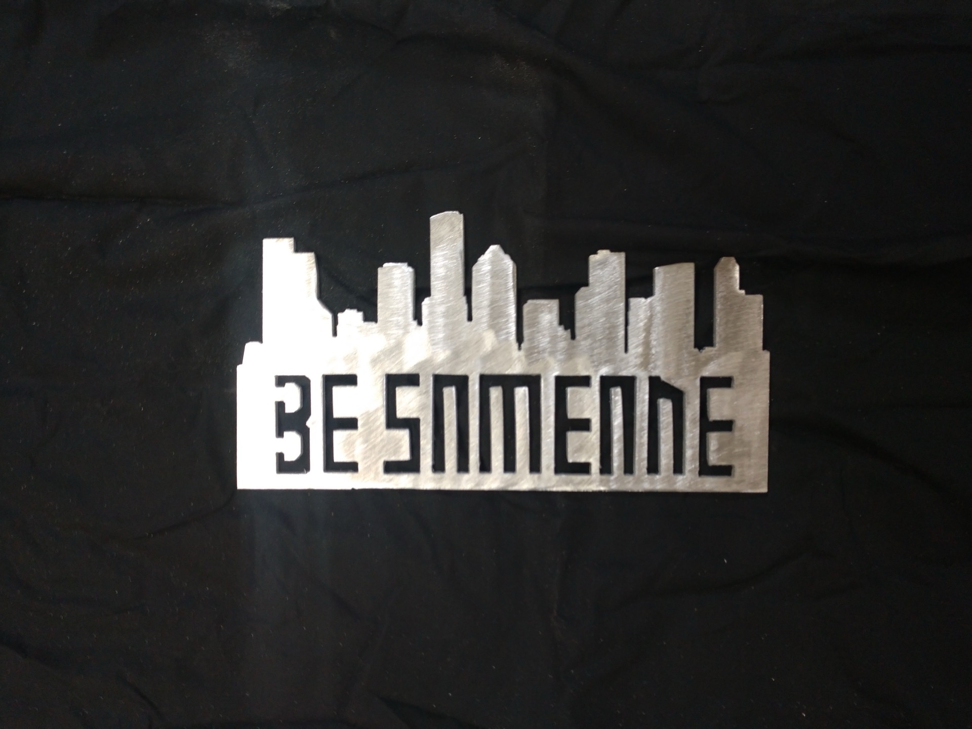Be Someone Houston skyline wall art