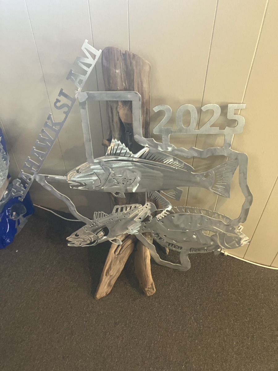 Custom speckled trout and redfish wall art sign